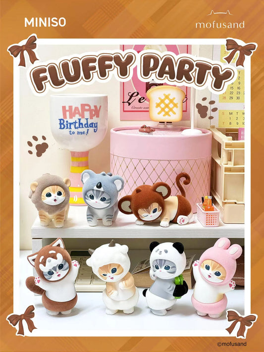 PRE ORDER – MINISO CAT FUSHANDI FURRY PARTY BLIND BOX (BOX OF 6)