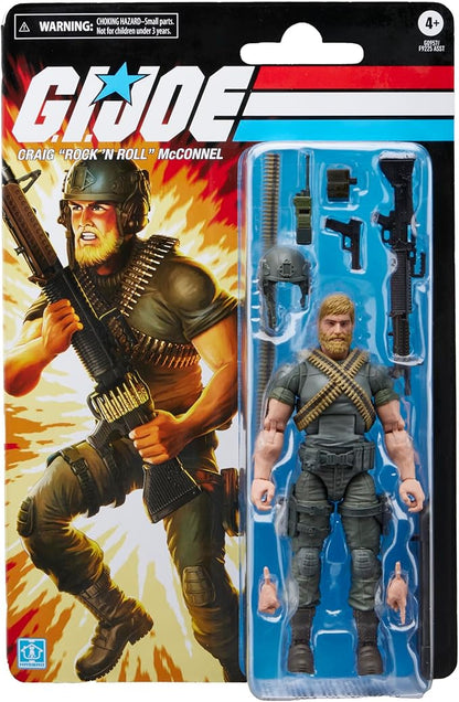 PRE ORDER – G.I. JOE CLASSIFIED SERIES RETRO CARDBACK CRAIG MCCONNEL - ROCK ’N ROLL