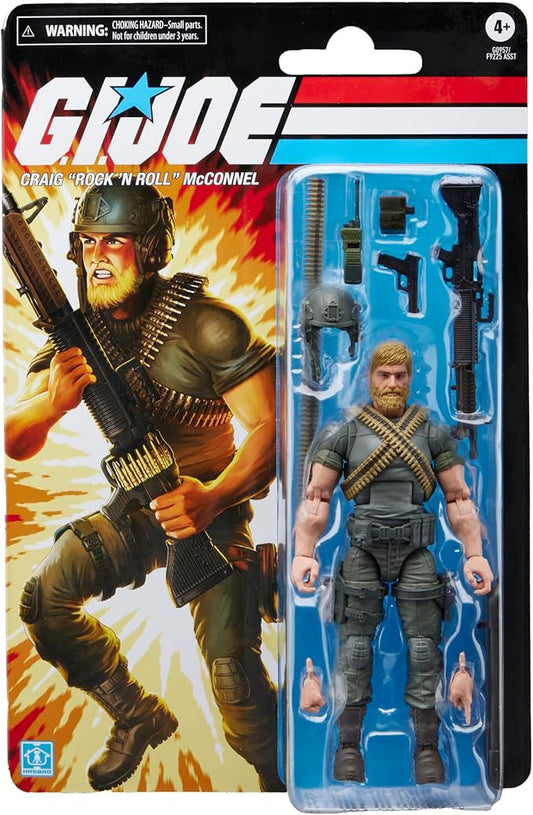 PRE ORDER – G.I. JOE CLASSIFIED SERIES RETRO CARDBACK CRAIG MCCONNEL - ROCK ’N ROLL