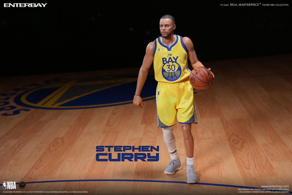 PRE ORDER – 1/6 ENTERBAY REAL MASTERPIECE RM-1099 NBA STEPHEN CURRY WAX FIGURE