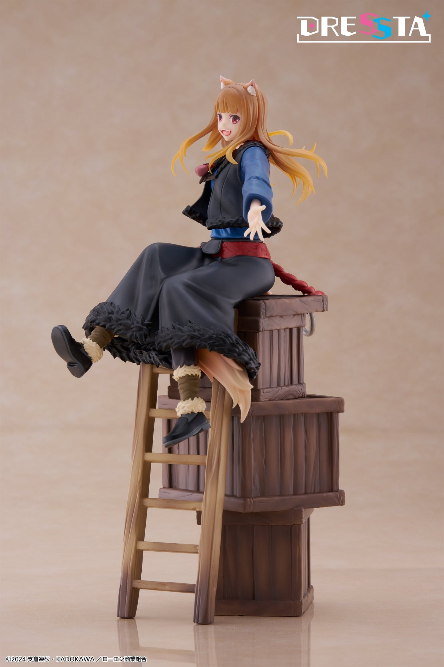 PRE ORDER – SPICE AND WOLF: MERCHANT MEETS THE WISE WOLF DRESSTA STATUE FIGURE - HOLO