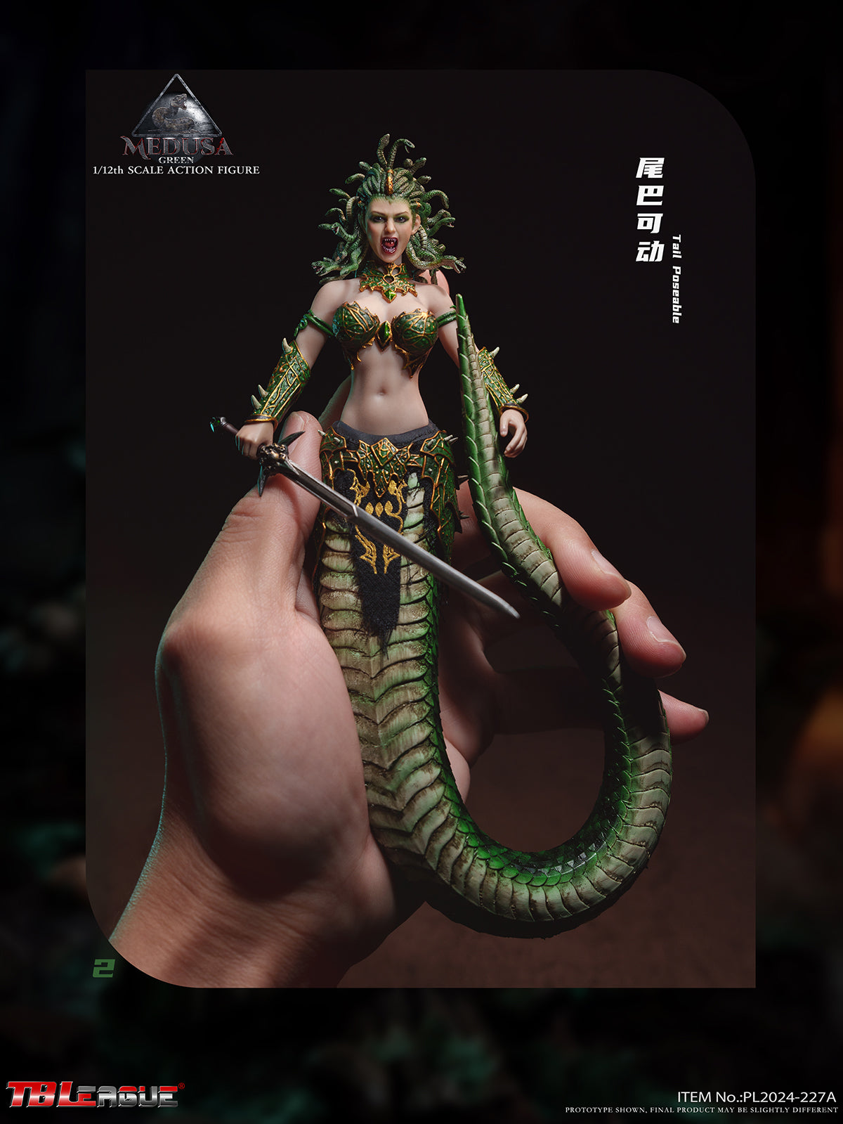 PRE ORDER – 1/12 MEDUSA SNAKE TAIL VER - GREEN