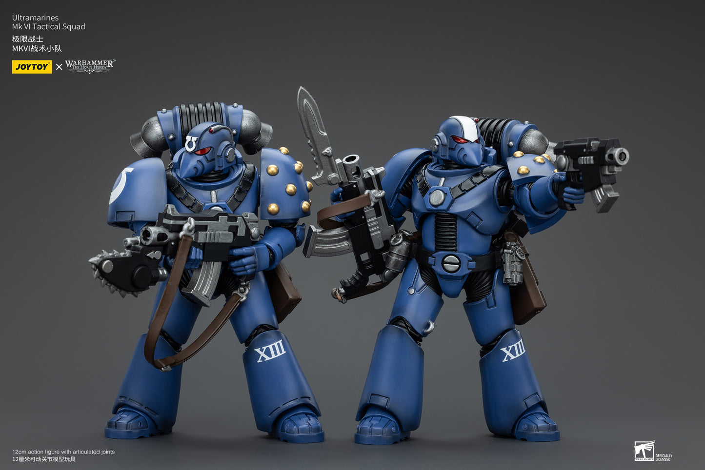 PRE ORDER – 1/18 JOYTOY ULTRAMARINES MK VI TACTICAL SQUAD - LEGIONARY WITH BOLTER & CHAINBLADE JT00089