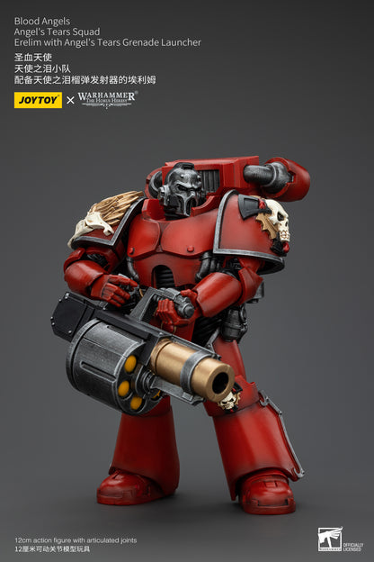 PRE ORDER – 1/18 JOYTOY BLOOD ANGELS - ANGEL'S TEARS SQUAD - ERELIM WITH ANGEL'S TEARS GRENADE LAUNCHER JT00362