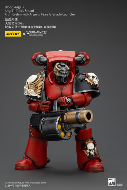 PRE ORDER – 1/18 JOYTOY BLOOD ANGELS - ANGEL'S TEARS SQUAD - ARCH-ERELIM WITH ANGEL'S TEARS GRENADE LAUNCHER JT00379