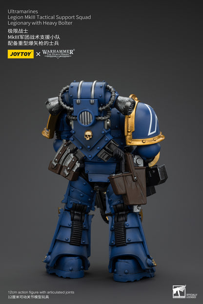 PRE ORDER – 1/18 JOYTOY ULTRAMARINES LEGION MK III TACTICAL SUPPORT SQUAD - LEGIONARY WITH HEAVY BOLTER JT00119