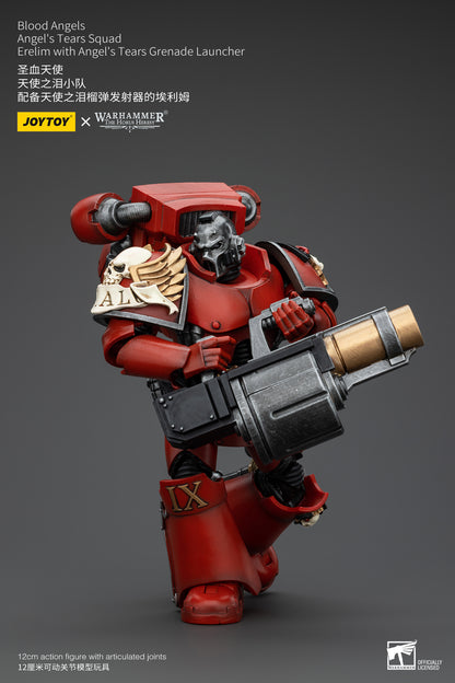 PRE ORDER – 1/18 JOYTOY BLOOD ANGELS - ANGEL'S TEARS SQUAD - ERELIM WITH ANGEL'S TEARS GRENADE LAUNCHER JT00362