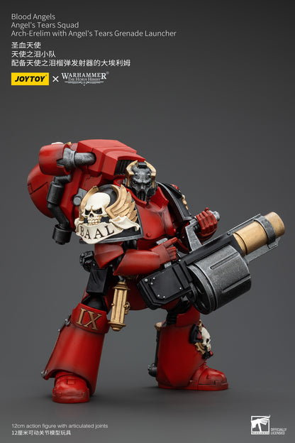 PRE ORDER – 1/18 JOYTOY BLOOD ANGELS - ANGEL'S TEARS SQUAD - ARCH-ERELIM WITH ANGEL'S TEARS GRENADE LAUNCHER JT00379