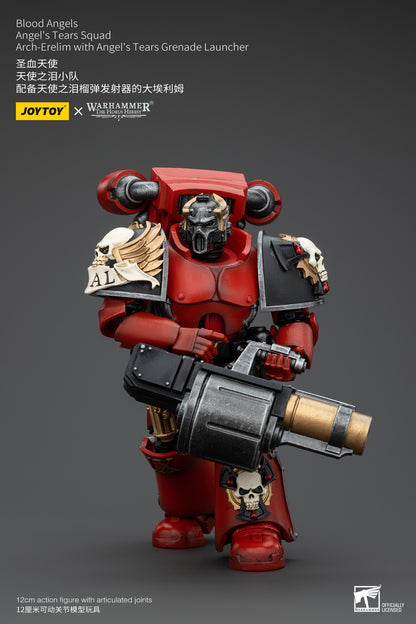 PRE ORDER – 1/18 JOYTOY BLOOD ANGELS - ANGEL'S TEARS SQUAD - ARCH-ERELIM WITH ANGEL'S TEARS GRENADE LAUNCHER JT00379