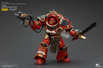 PRE ORDER – 1/18 JOYTOY BLOOD ANGELS - LEGION PRAETOR IN TARTAROS TERMINATOR ARMOR JT00386