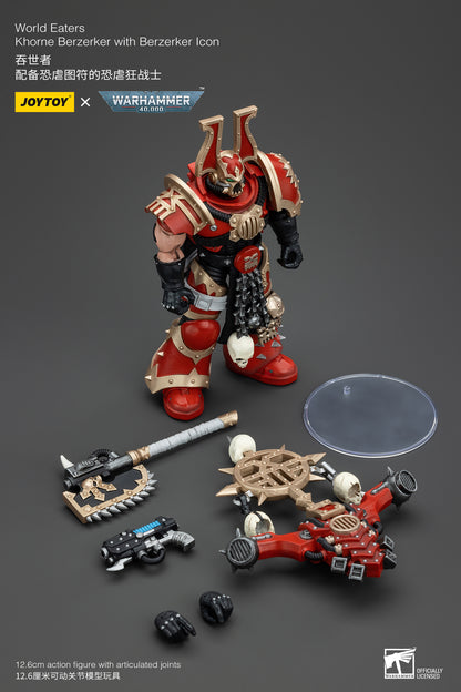 PRE ORDER – 1/18 JOYTOY WORLD EATERS: KHORNE BERZERKER WITH BERZERKER ICON JT00546