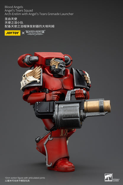 PRE ORDER – 1/18 JOYTOY BLOOD ANGELS - ANGEL'S TEARS SQUAD - ARCH-ERELIM WITH ANGEL'S TEARS GRENADE LAUNCHER JT00379