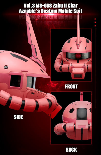 BACK ORDER – BN HEAD COLLECTION VOL.3 MS-06S ZAKU II CHAR AZNABLE'S CUSTOM MOBILE SUIT