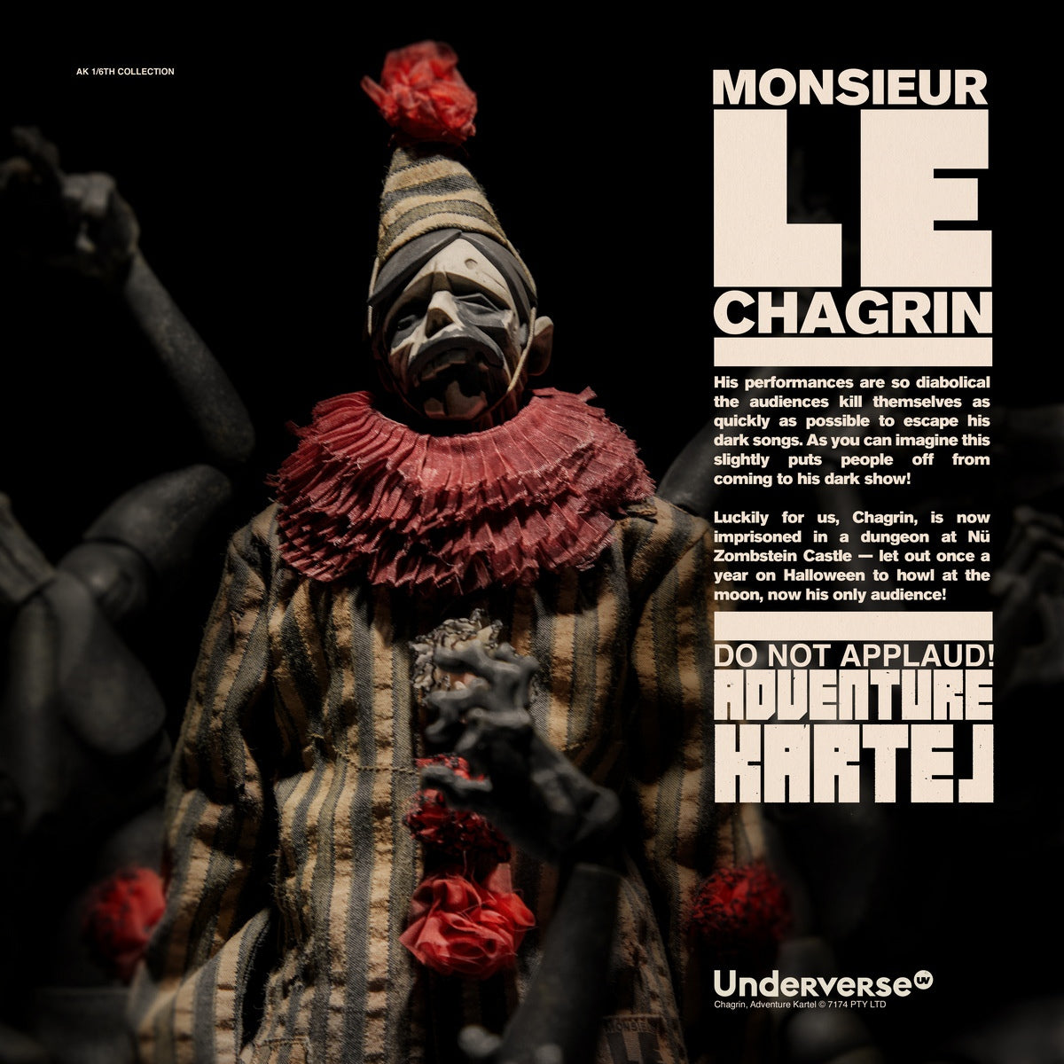 PRE ORDER – UNDERVERSE 12IN ADVENTURE KARTEL MONSIEUR CHAGRIN UV202412