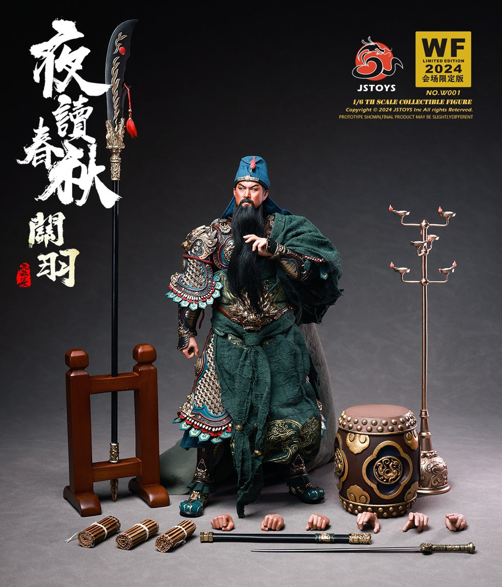 PRE ORDER – 1/6 JSTOYS NIGHT-READING THE SPRING AND AUTUMN ANNALS GUAN YU YUCHANG WF2024 - EVENT-EXCLUSIVE EDITION W001