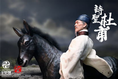 PRE ORDER – 1/12 303TOYS SAGE SERIES DU FU THE POET SAGE ( RESIDING IN CAPITAL ON A DONKEY ) SR002B