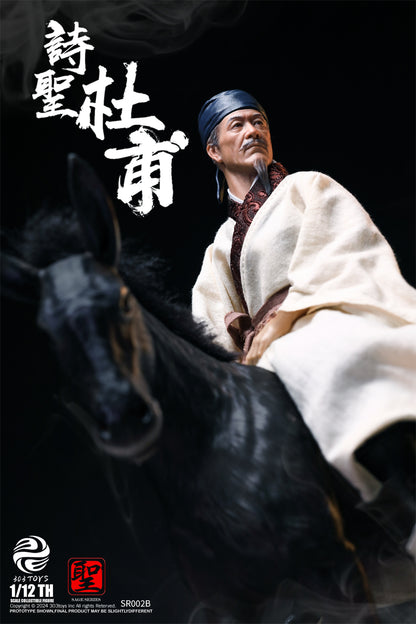 PRE ORDER – 1/12 303TOYS SAGE SERIES DU FU THE POET SAGE ( RESIDING IN CAPITAL ON A DONKEY ) SR002B