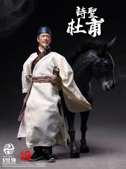 PRE ORDER – 1/12 303TOYS SAGE SERIES DU FU THE POET SAGE ( RESIDING IN CAPITAL ON A DONKEY ) SR002B