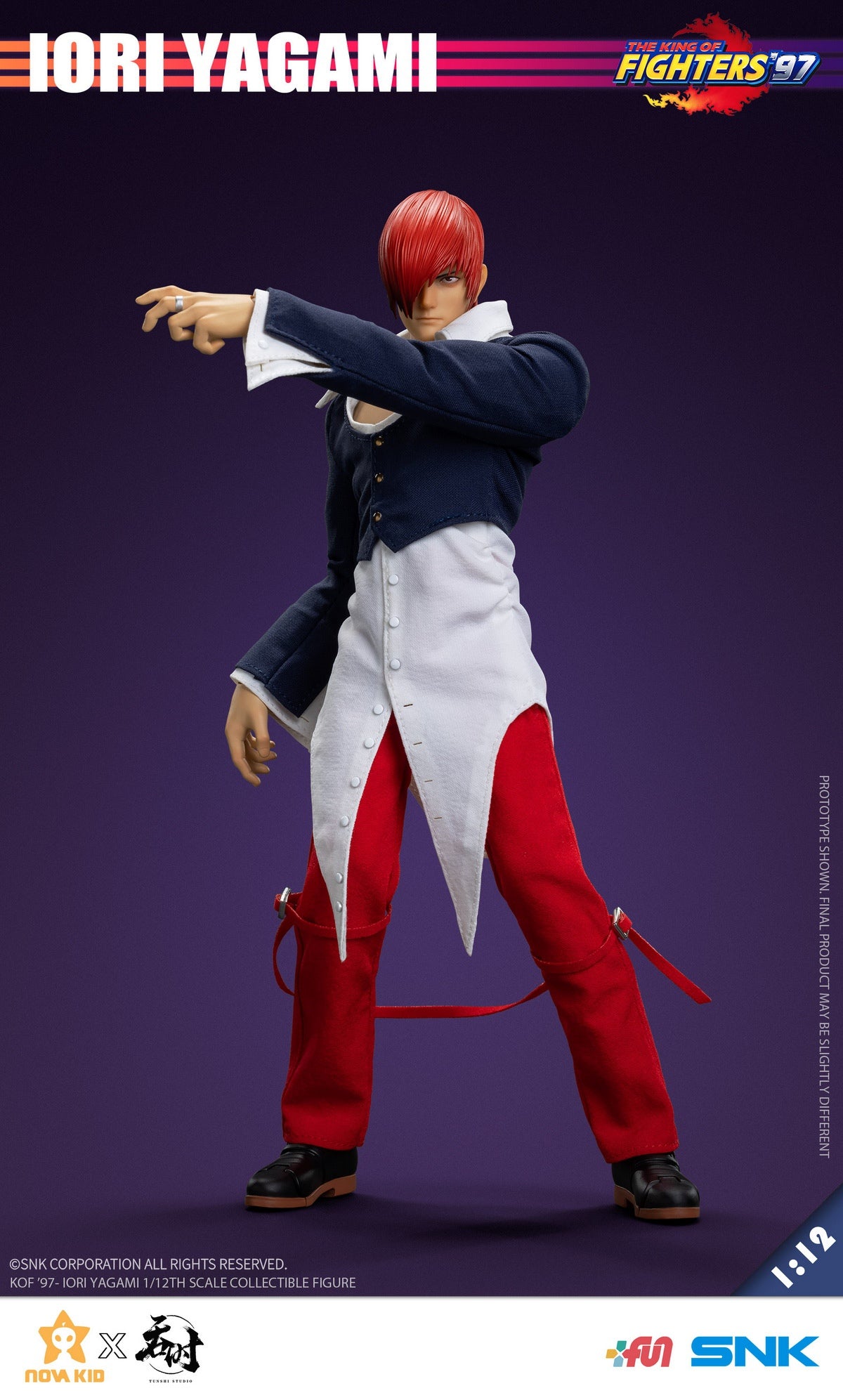 PRE ORDER – 1/12 TUNSHI STUDIO SNK LICENSED KING OF FIGHTERS 97 IORI YAGAMI TS-XXZ-008