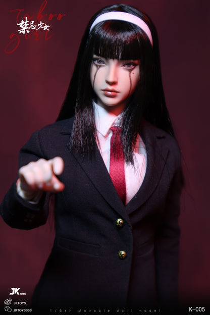 PRE ORDER – 1/6 JKTOYS TABOO GIRL TOMIE COSPLAY VERSION MOVABLE EYE DOUBLE HEADED SCULPTURE CONFIGURATION K-005