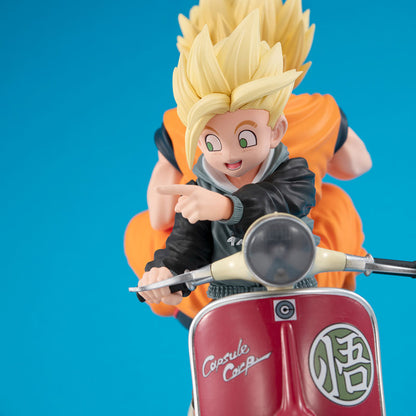 BACK ORDER – DESKTOP REAL MCCOY EX DRAGON BALL Z  SUPER SAIYAN SON GOKU &  SUPER SAIYAN SON GOHAN ＆ MORTORBIKE