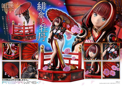 PRE ORDER – 1/7 PRISMA WING FUZICHOCO ORIGINAL ILLUSTRATION SCARLET UMBRELLA AND PEONY DELUXE VERSION