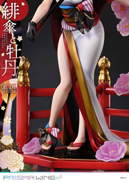 PRE ORDER – 1/7 PRISMA WING FUZICHOCO ORIGINAL ILLUSTRATION SCARLET UMBRELLA AND PEONY DELUXE VERSION