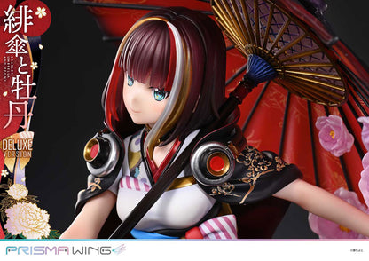 PRE ORDER – 1/7 PRISMA WING FUZICHOCO ORIGINAL ILLUSTRATION SCARLET UMBRELLA AND PEONY DELUXE VERSION