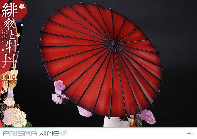 PRE ORDER – 1/7 PRISMA WING FUZICHOCO ORIGINAL ILLUSTRATION SCARLET UMBRELLA AND PEONY DELUXE VERSION