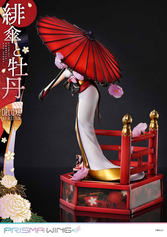 PRE ORDER – 1/7 PRISMA WING FUZICHOCO ORIGINAL ILLUSTRATION SCARLET UMBRELLA AND PEONY DELUXE VERSION