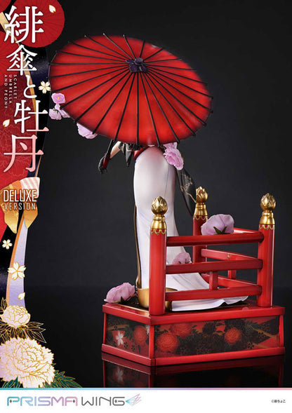 PRE ORDER – 1/7 PRISMA WING FUZICHOCO ORIGINAL ILLUSTRATION SCARLET UMBRELLA AND PEONY DELUXE VERSION