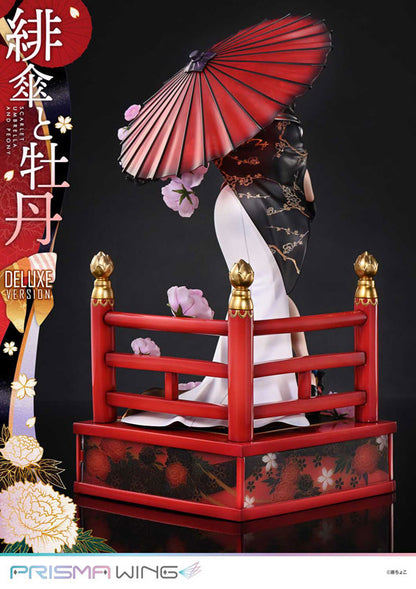 PRE ORDER – 1/7 PRISMA WING FUZICHOCO ORIGINAL ILLUSTRATION SCARLET UMBRELLA AND PEONY DELUXE VERSION