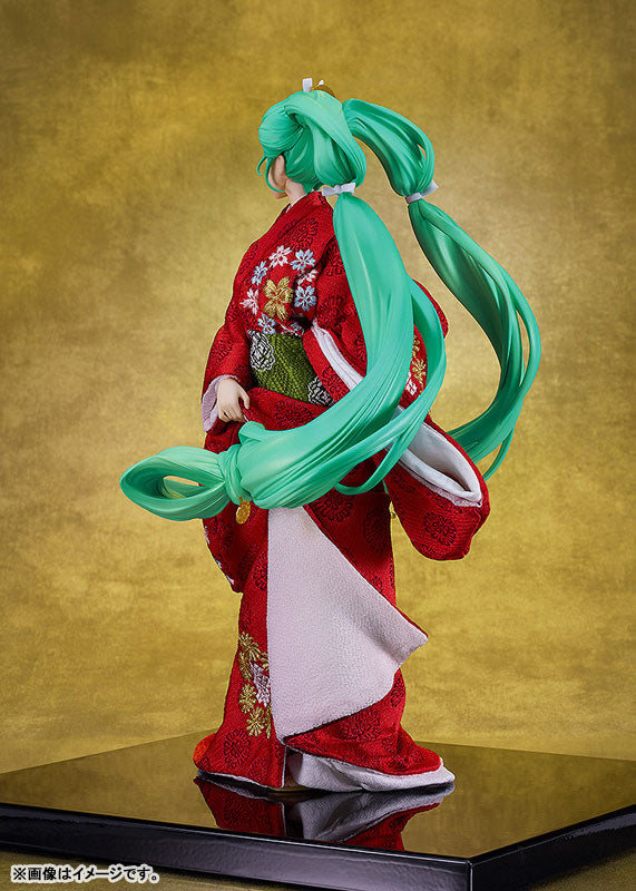 PRE ORDER – 1/7 HATSUNE MIKU : BEAUTY LOOKING BACK MIKU VER. - KYUGETSU COLLABORATION JAPANESE DOLL