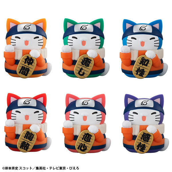 PRE ORDER – MEGA CAT PROJECT NARUTO  NYARUTO ！ COLORFUL FORTUNE CAT ( SET OF 6 )