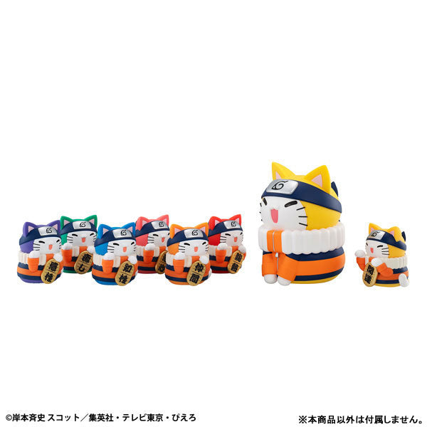 PRE ORDER – MEGA CAT PROJECT NARUTO  NYARUTO ！ COLORFUL FORTUNE CAT ( SET OF 6 )