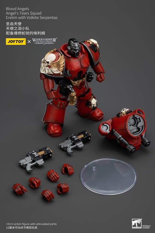 PRE ORDER – 1/18 JOYTOY BLOOD ANGELS - ANGEL'S TEARS SQUAD - ERELIM WITH VOLKITE SERPENTAS JT00348