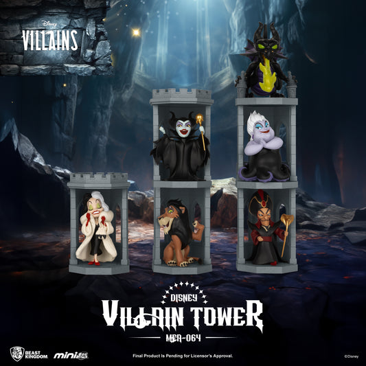 PRE ORDER – BEAST KINGDOM MEA-064 DISNEY VILLAIN TOWER SERIES BLIND BOX SET (6PCS)