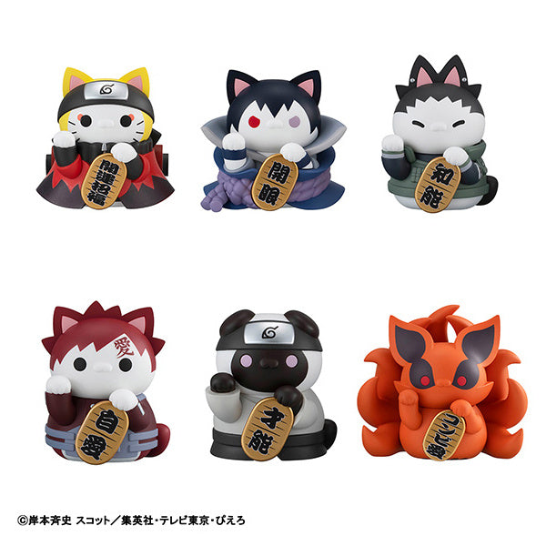 PRE ORDER – MEGA CAT PROJECT NARUTO SHIPPUDEN NYARUTO！FORTUNE CATS NARUTO UZUMAKI & FRIENDS VER. SET ( BOX OF 6 )