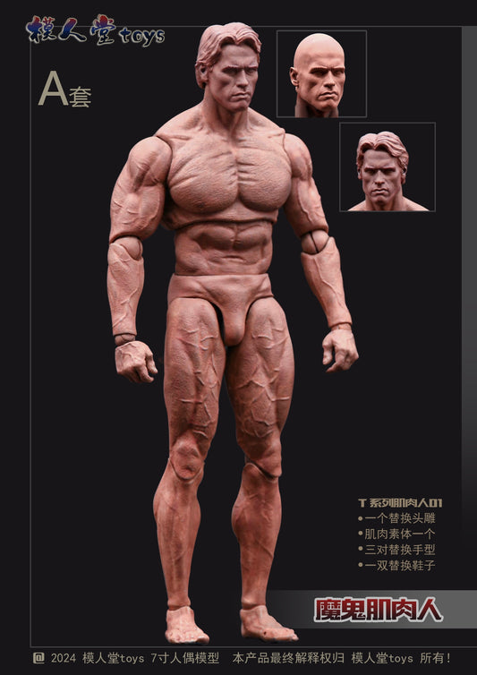 PRE ORDER – MODEL HALL 7IN T SERIES MUSCLE MAN - PACKAGE A