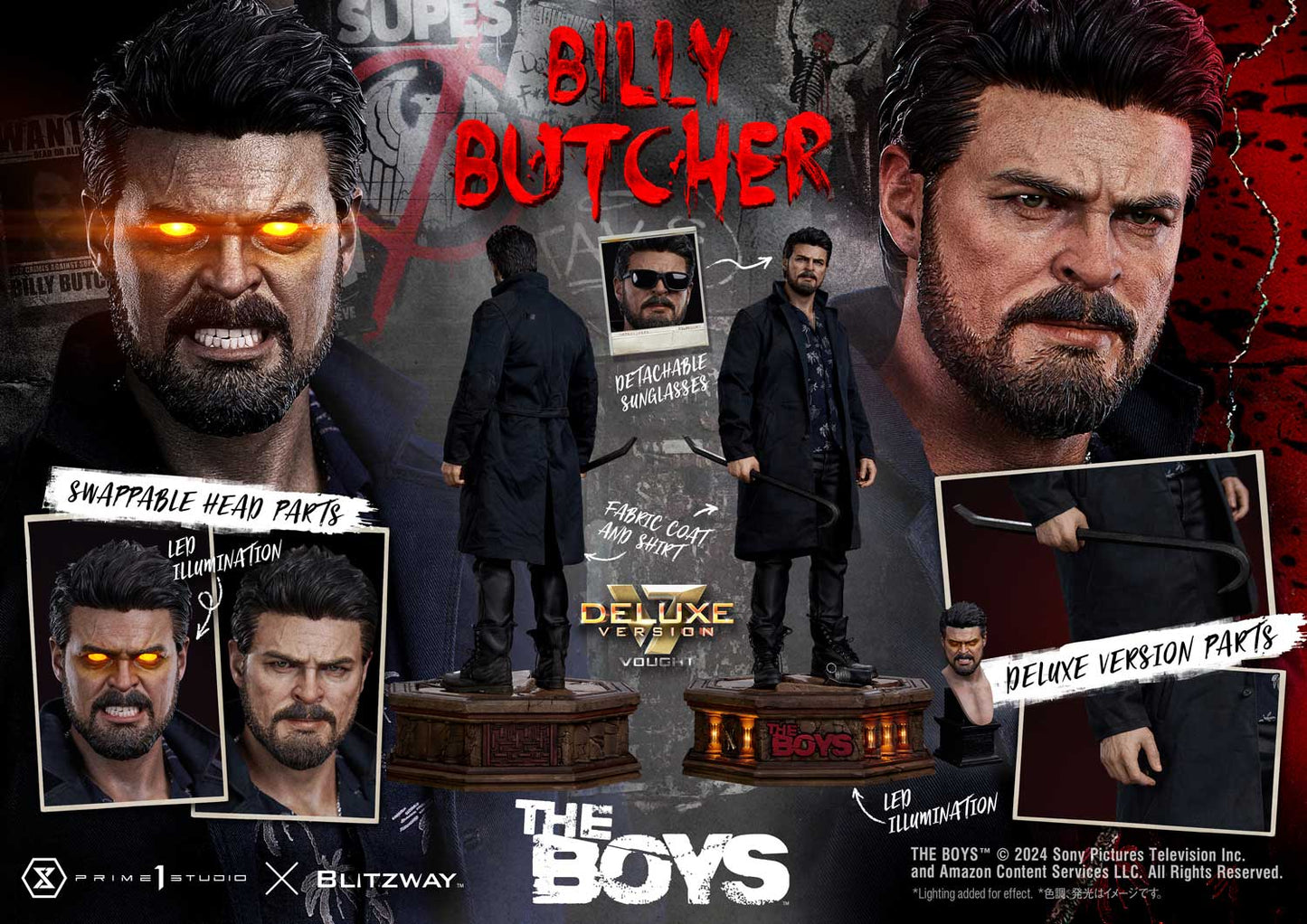 PRE ORDER – 1/4 PREMIUM MASTERLINE THE BOYS WILLIAM - BILLY - BUTCHER DELUXE VERSION