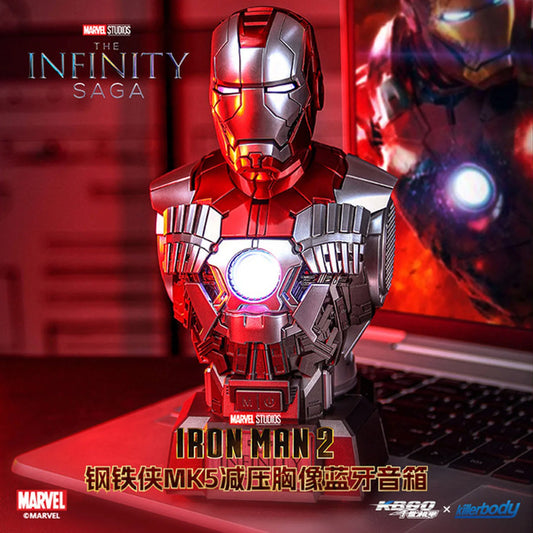 PRE ORDER – KILLERBODY KB20100 IRON MAN MK5 COLLECTION-LEVEL PRESSURE REDUCTION BUST BLUETOOTH SPEAKER