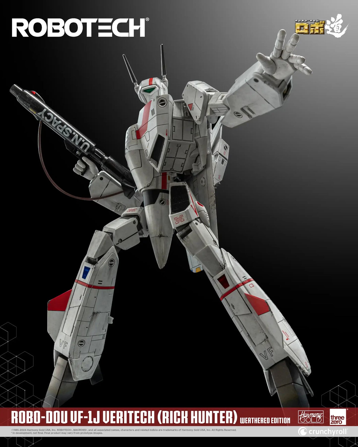 PRE ORDER – ROBOTECH ROBO-DOU ROBOTECH VF-1J VERITECH ( RICK HUNTER ) WEATHERED EDITION (EVENT EXCLUSIVE)