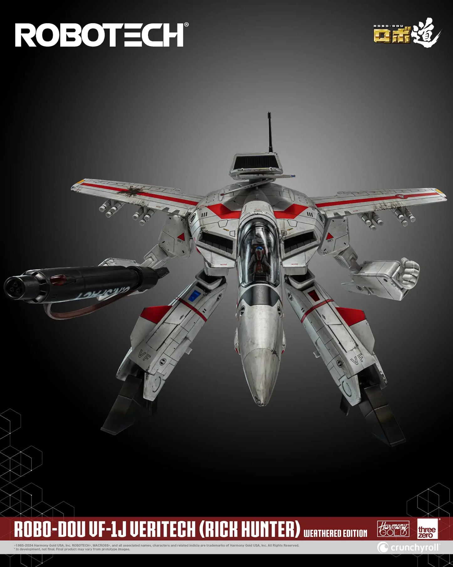 PRE ORDER – ROBOTECH ROBO-DOU ROBOTECH VF-1J VERITECH ( RICK HUNTER ) WEATHERED EDITION (EVENT EXCLUSIVE)