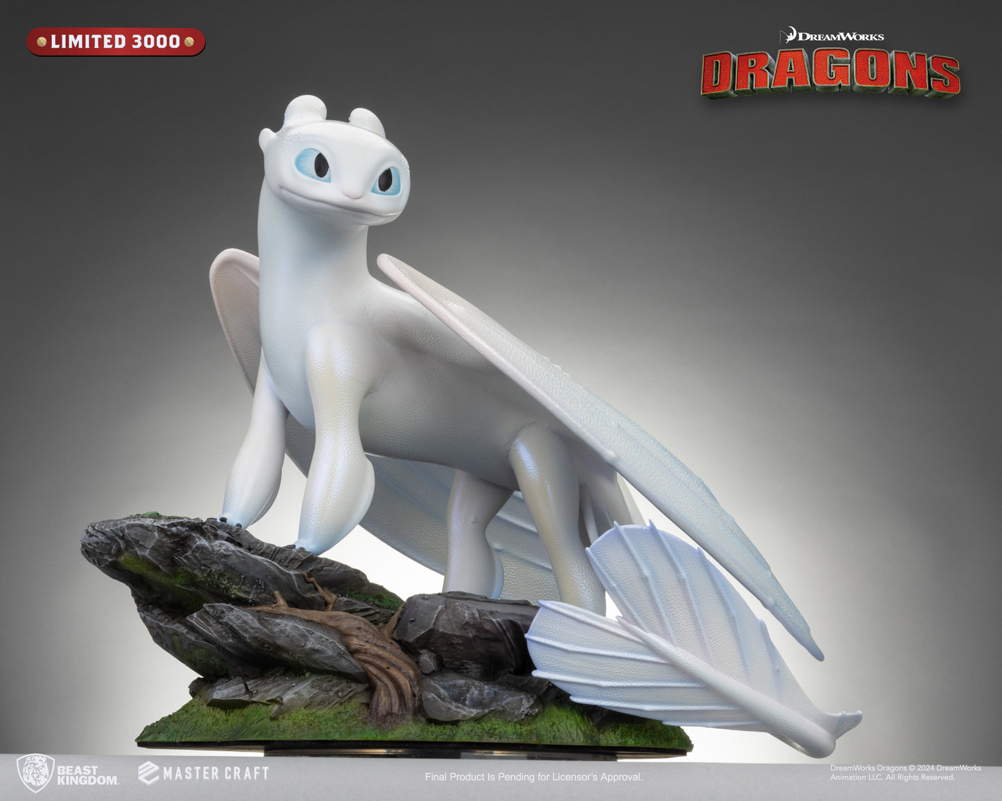 PRE ORDER – BEAST KINGDOM MC-088 HOW TO TRAIN YOUR DRAGON 3 MASTER CRAFT - LIGHT FURY