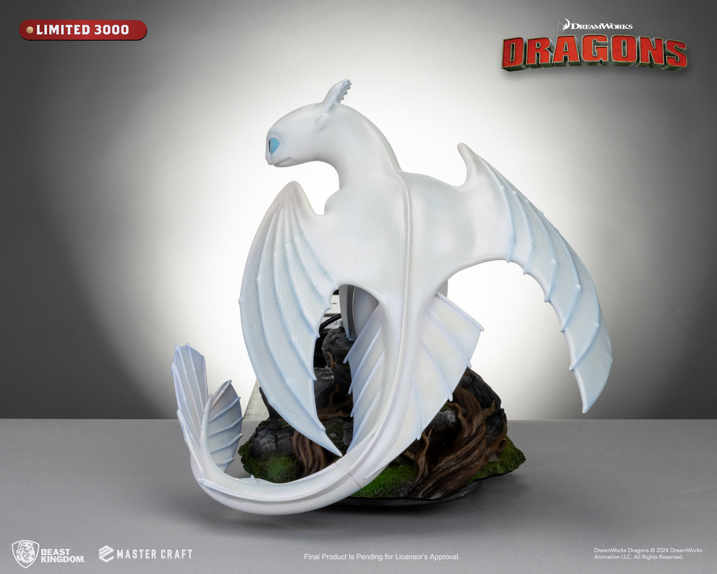 PRE ORDER – BEAST KINGDOM MC-088 HOW TO TRAIN YOUR DRAGON 3 MASTER CRAFT - LIGHT FURY