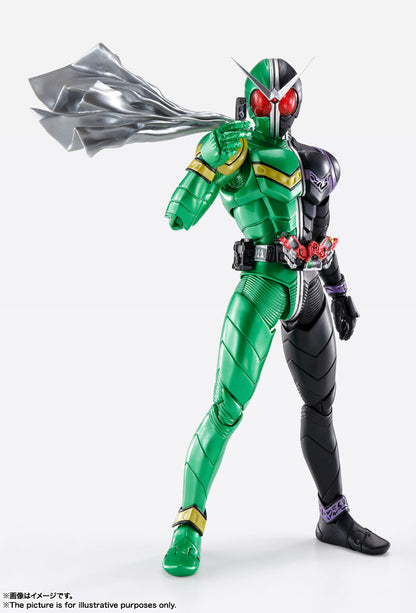 BACK ORDER – S.H.FIGUARTS (SHINKOCCHOU SEIHOU) KAMEN RIDER DOUBLE CYCLONE JOKER (FUTO PI VER.) REISSUE