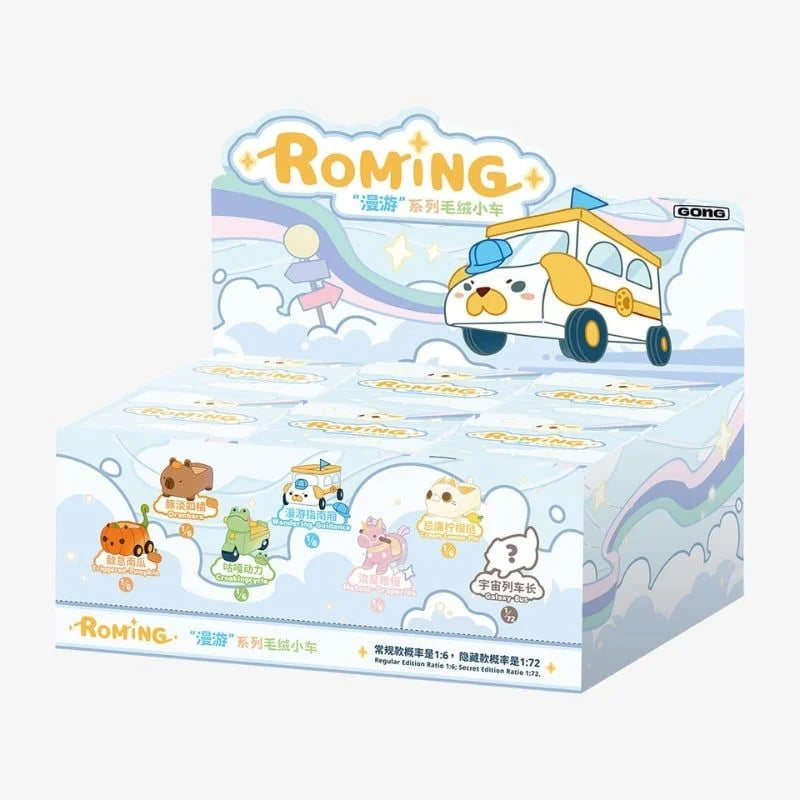 PRE ORDER – POP MART ROAMING PLUSH CAR BLIND BOX (BOX OF 6)