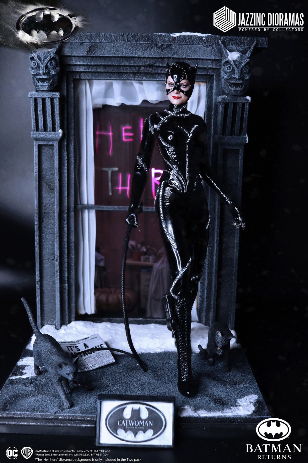 PRE ORDER – 1/6 JAZZINC DIORAMAS BATMAN RETURNS - CATWOMAN (DELUXE TWO PACK WHICH FEATURES, AND AN EXCLUSIVE DIORAMA)