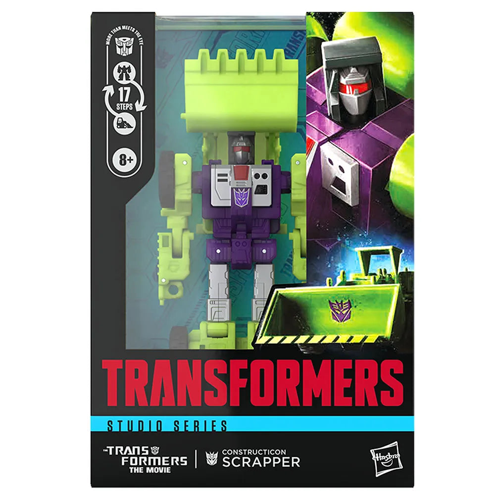 PRE ORDER – TRANSFORMERS: THE MOVIE: STUDIO SERIES VOYAGER CLASS ACTION FIGURE: CONSTRUCTICON SCRAPPER (3PCS/SET)