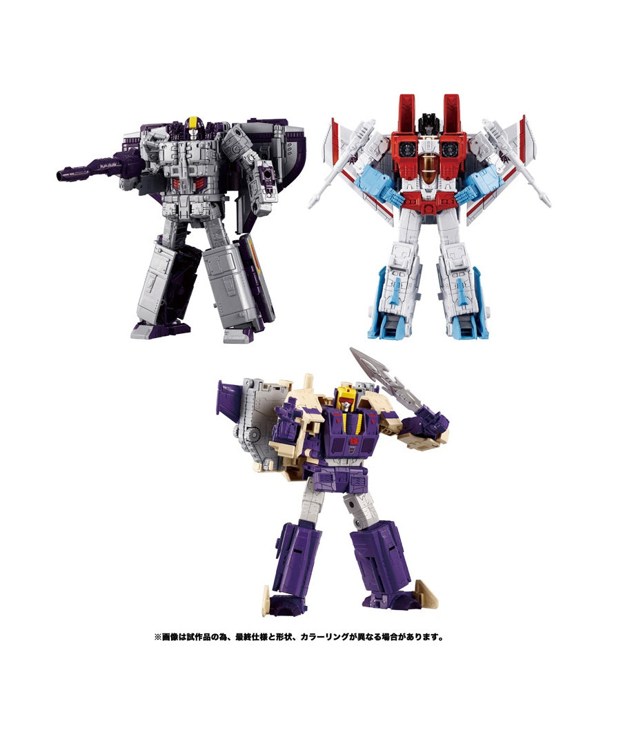 PRE ORDER – TRANSFORMERS DRAMATIC CAPTURE SERIES TRIPLE TAKEOVER